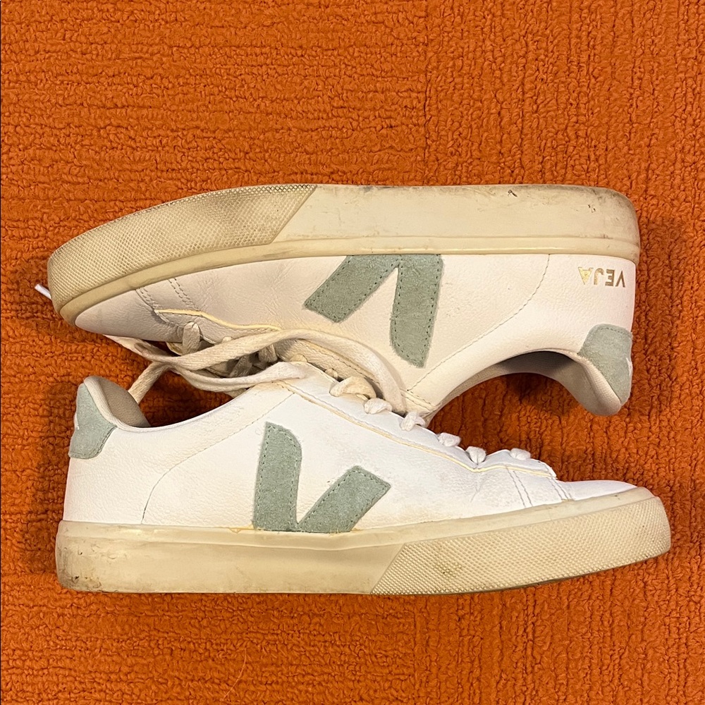 Veja “Campo Leather White Matcha” Sneakers